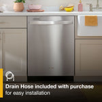 Whirlpool Eco Series 24-in Top Control Built-in Dishwasher Fingerprint Resistant Stainless Steel With Third Rack 47-Decibel