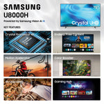 75-Inch Class U8000H Series Crystal UHD, 4K, Smart TV, 2026 Model