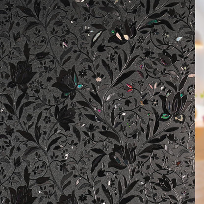 rabbitgoo Total Blackout Window Film, Black Privacy Cling, 17.5" x 78.7"