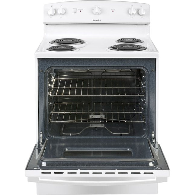 Hotpoint 30-in 4 burners 5.0-cu ft Freestanding Electric Range White