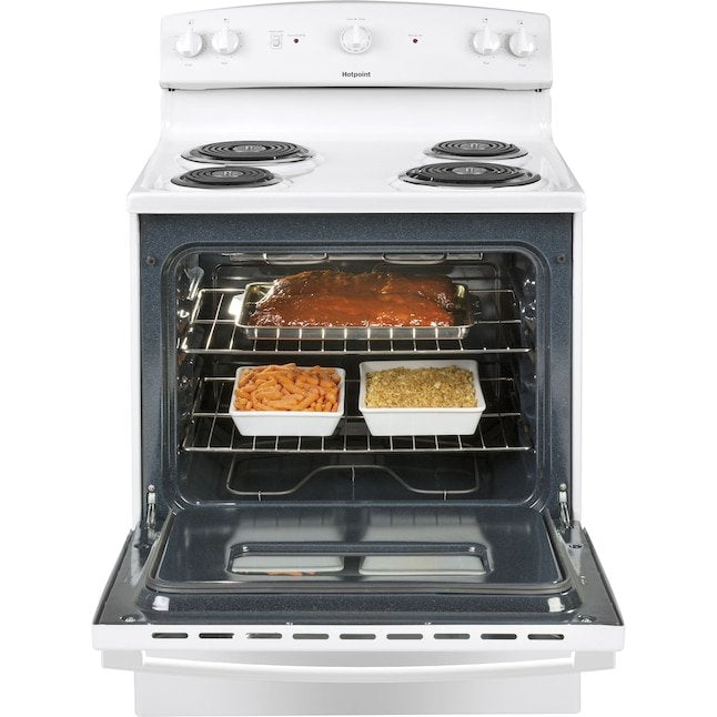 Hotpoint 30-in 4 burners 5.0-cu ft Freestanding Electric Range White