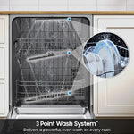 24-in Top Control Built-in Samsung Dishwasher ( Fingerprint Resistant Stainless Steel ) , Hybrid Tub , 53-Decibel