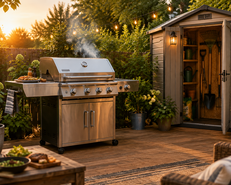 Home backyard