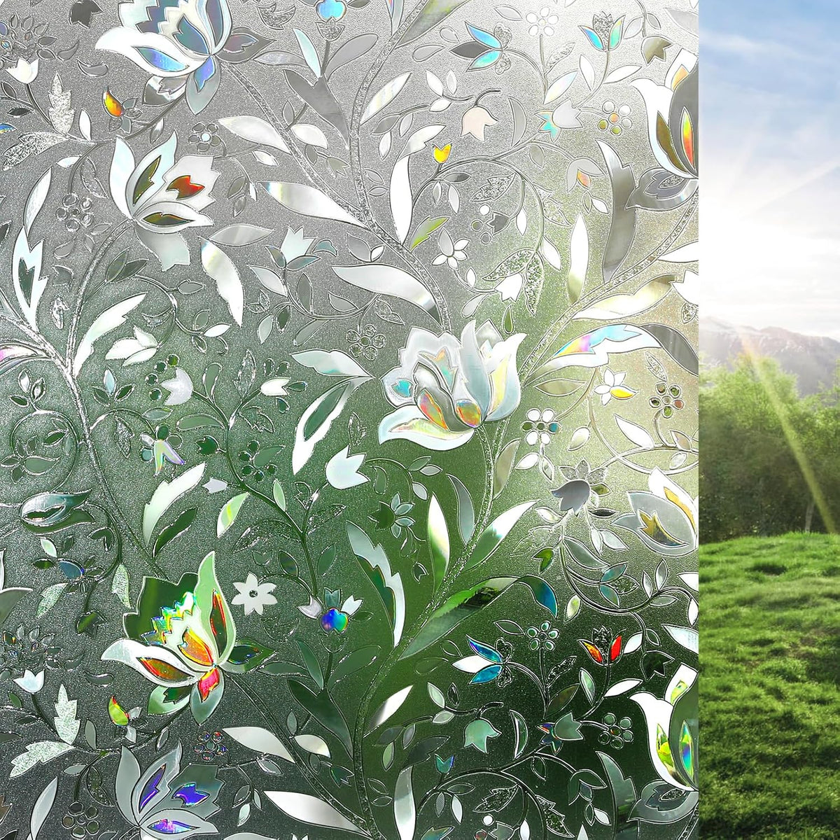 Glass Cling Tulip 17.5" x 78.7"